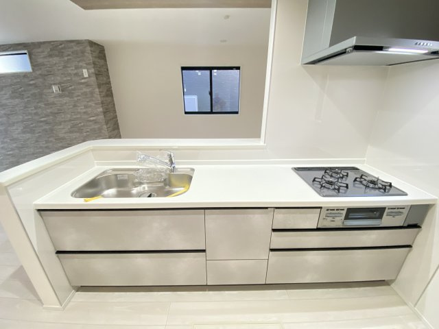 『八王子市新築戸建て』八王子市1-24-1【仲介手数料無料】　５期のキッチン|～仲介手数料無料☆八王子ひなた不動産～　八王子市台町　新築戸建て