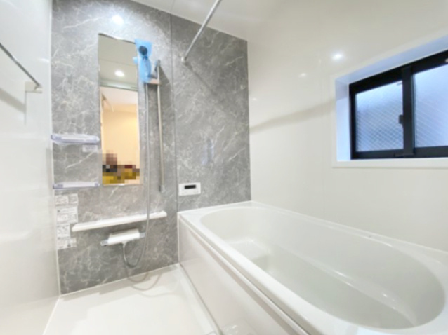 『八王子市新築戸建て』八王子市1-24-1【仲介手数料無料】　５期の浴室|～仲介手数料無料☆八王子ひなた不動産～　八王子市台町　新築戸建て