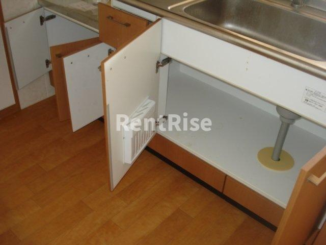 ブルー・ブランの収納|キッチン収納(イメージ)