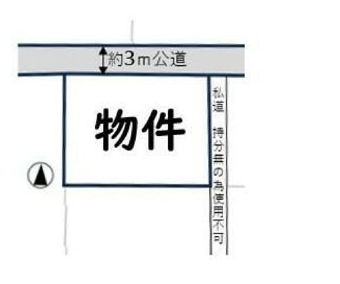 売地　小山市若木町の区画図