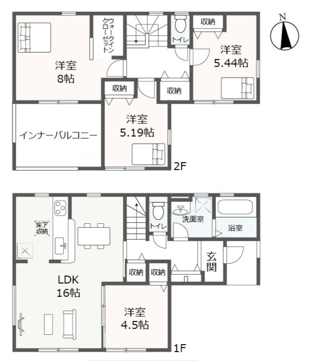 【仲介手数料無料/一宮市】一宮市赤見小学校西　リーブルガーデン