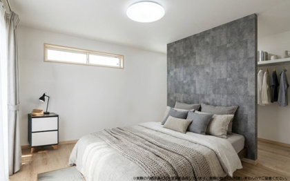 【完成予想図】 | 【主寝室　イメージパース】
※画像は設計図面を基に作成したイメージです。