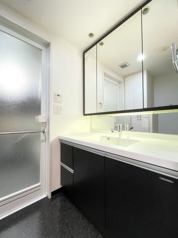 プレサンス京都一乗寺の独立洗面台