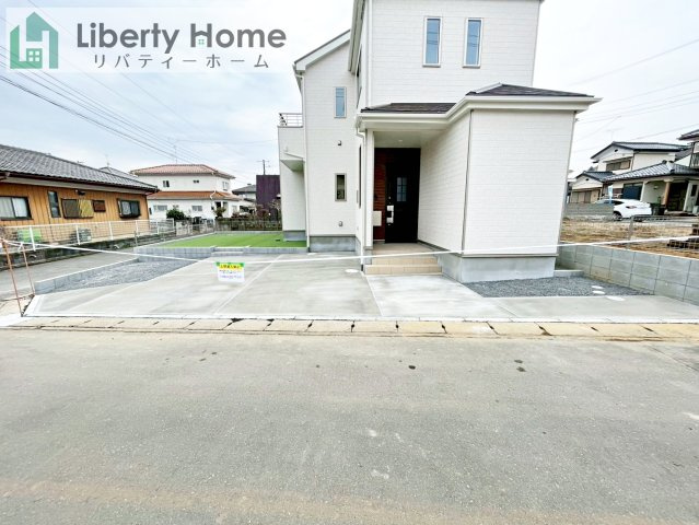 小美玉市栗又四ヶ　新築戸建の駐車場