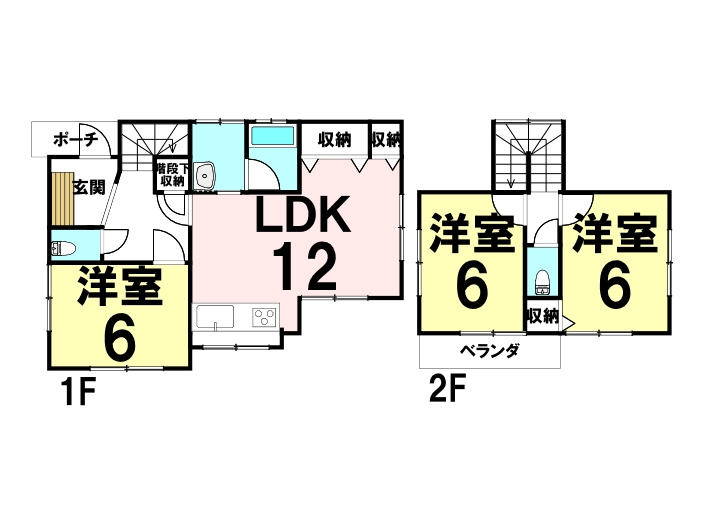 中古戸建　長楽寺3丁目の間取り