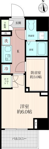 「防音マンション」クリオ ラモード町田サウンドテラスの間取り