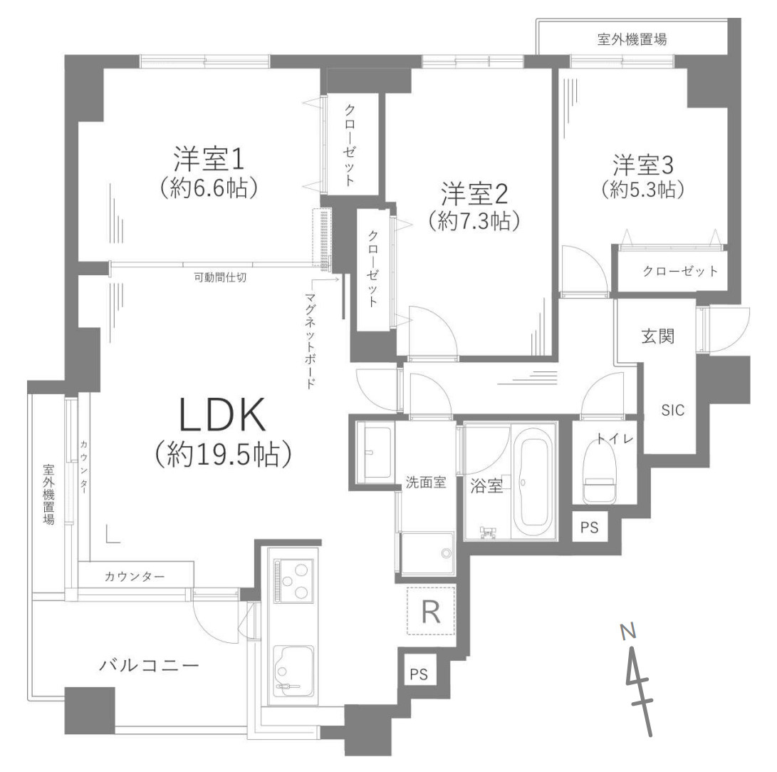 リーベスト保土ヶ谷D棟【仲介手数料無料】ペット可♪の間取り