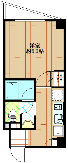 荒川区東日暮里５丁目の賃貸マンションの間取り