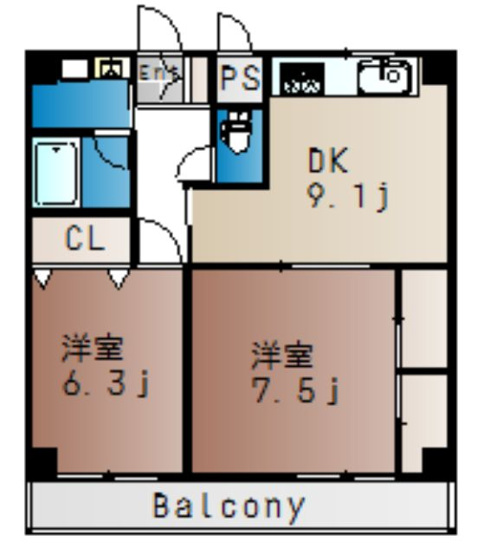 【間取り】 | パレスマリソル