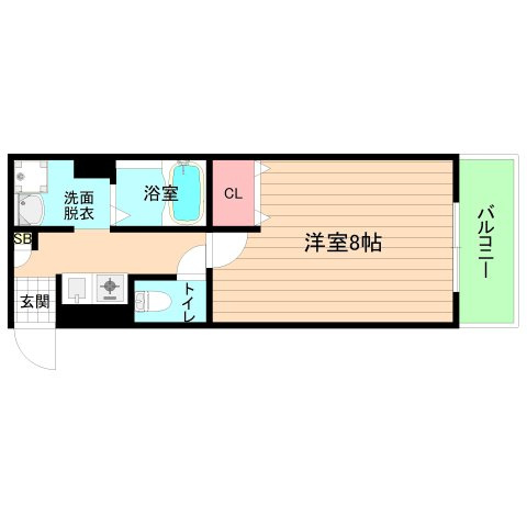 大阪市都島区片町１丁目の賃貸マンションの間取り
