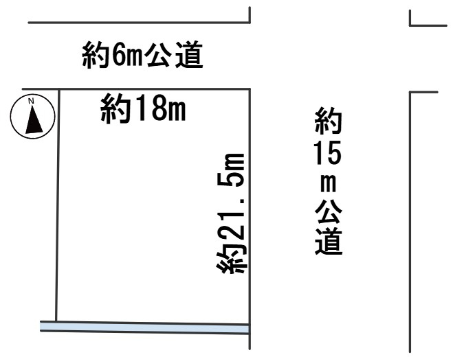 ６６２２７　岐阜市月丘町４丁目土地の区画図