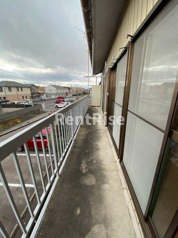 森コーポⅡのバルコニー