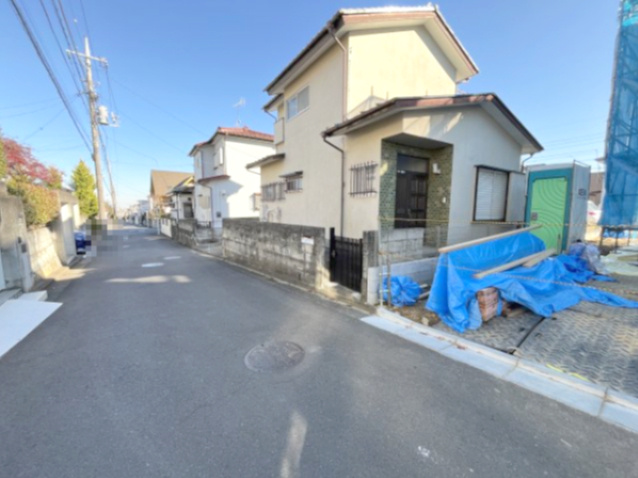 『八王子市新築戸建て』八王子市めじろ台4-38-4【仲介手数料無料】　１４期の前面道路含む現地写真|～仲介手数料無料☆八王子ひなた不動産～　八王子市めじろ台　新築戸建て