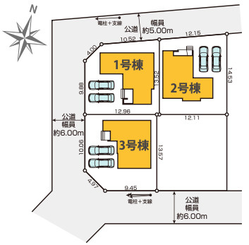 『八王子市新築戸建て』八王子市めじろ台4-38-4【仲介手数料無料】　１４期の区画図|～仲介手数料無料☆八王子ひなた不動産～　八王子市めじろ台　新築戸建て
