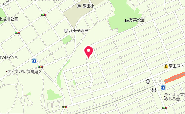 『八王子市新築戸建て』八王子市めじろ台4-38-4【仲介手数料無料】　１４期の地図|～仲介手数料無料☆八王子ひなた不動産～　八王子市めじろ台　新築戸建て