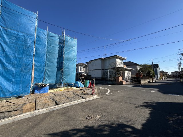 『八王子市新築戸建て』八王子市めじろ台4-38-4【仲介手数料無料】　１４期の前面道路含む現地写真|～仲介手数料無料☆八王子ひなた不動産～　八王子市めじろ台　新築戸建て