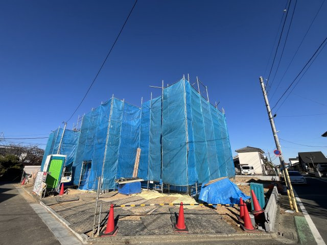 祝　成約　八王子市　めじろ台　新築戸建て　１４期の前面道路含む現地写真|～仲介手数料無料☆八王子ひなた不動産～　八王子市めじろ台　新築戸建て