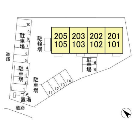 グランドゥールレジデンスの区画図