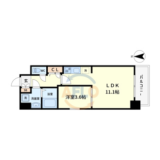 【間取り】 | プレサンス堺筋本町エグゼブラン | プレサンス堺筋本町エグゼブラン　間取り