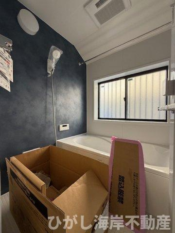 茅ヶ崎市柳島海岸　中古戸建の浴室|12月5日撮影　浴室乾燥機付きユニットバス