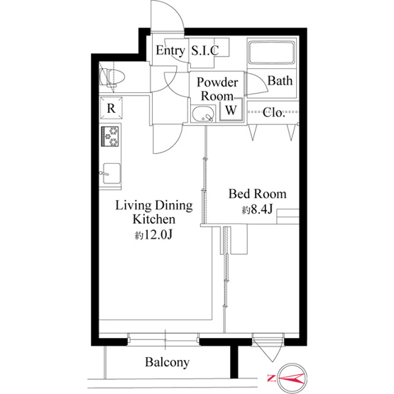 【間取り】 | グランパセオ代々木上原Ⅱ