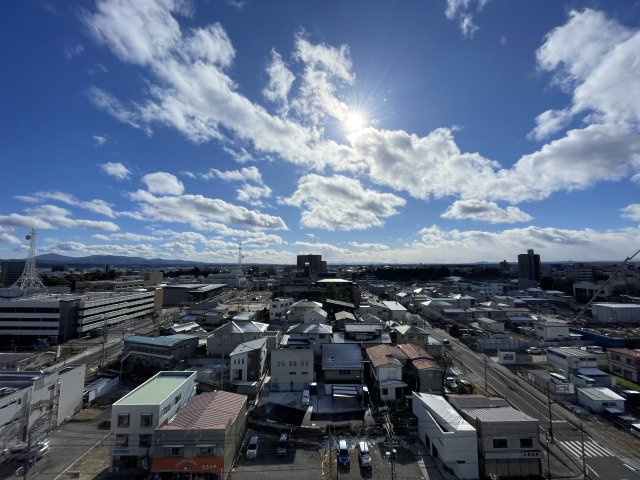 中古マンション・築浅マンション　グランフォセット麓山　11階　金透小・第二中の展望|天気の良い日はバルコニーに出て外気浴できる！そんな休日はいかがでしょう♪