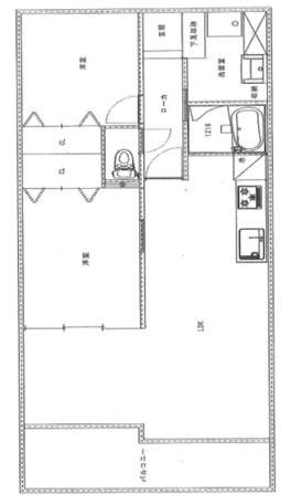 ルネ芦屋親王塚の間取り
