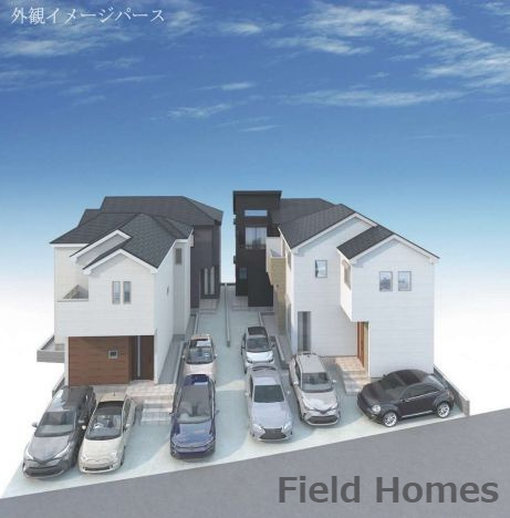 茅ヶ崎市今宿新築戸建て　1期2号棟の外観パース|外観イメージ「茅ヶ崎市今宿新築戸建て」