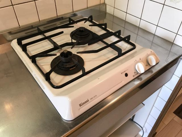 サンルームあじさいのキッチン|2口コンロ