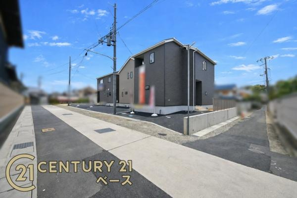 クレイドルガーデン大久保町 ４号棟 ／新築一戸建の前面道路含む現地写真|■現地撮影写真■前面道路は広々６ｍ！お車の出し入れもラクラクです！