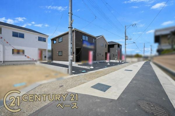 クレイドルガーデン大久保町 ４号棟 ／新築一戸建の前面道路含む現地写真|■現地撮影写真■落ち着いた雰囲気の住宅地内です！