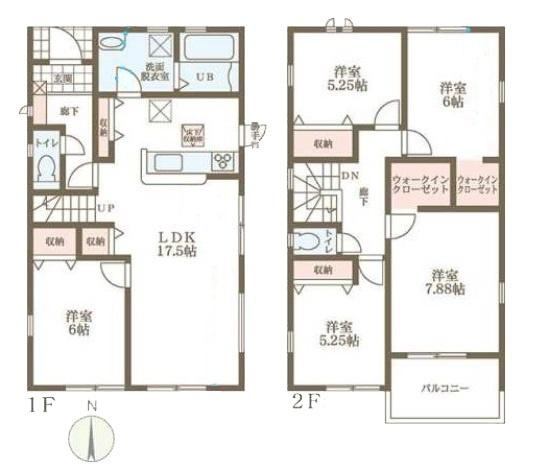 リーブルガーデン高塚台 １号棟 ／新築一戸建の間取り
