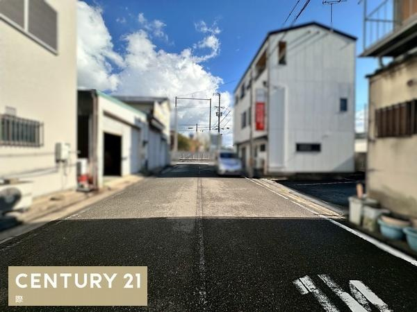 和歌山市蔵小路　土地の前面道路含む現地写真
