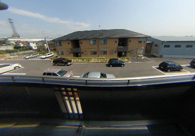 シャーメゾン光明池D棟のバルコニー