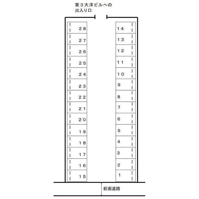 岐阜市北一色２丁目の駐車場の間取り