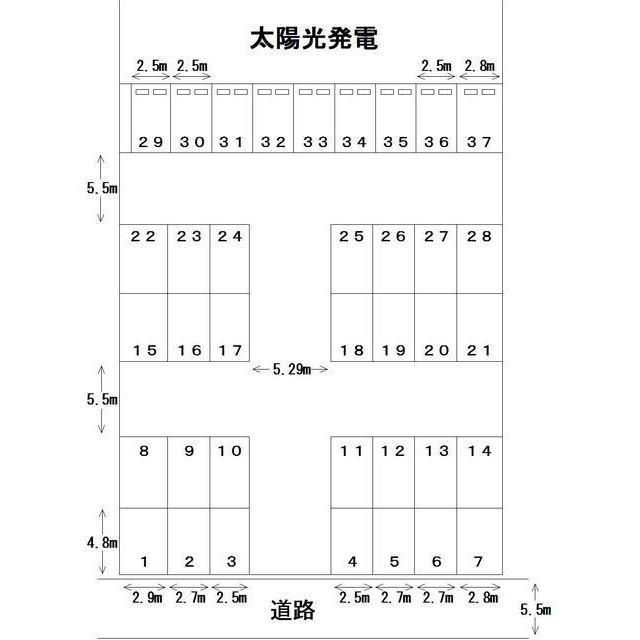 岐阜市茜部菱野３丁目の駐車場の間取り
