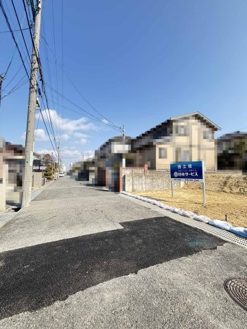 美賀多台２丁目土地　２号地の前面道路含む現地写真|北西側公道幅員約6.0ｍ