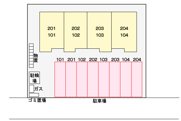 フォーリストガーデンⅡの駐車場|駐車場