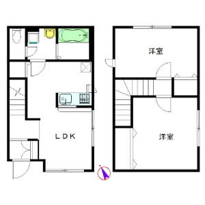 和泉市寺門町１丁目のテラスの間取り
