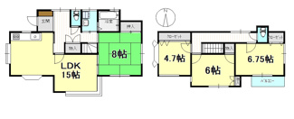 【間取り】 | 戸建　石風呂町