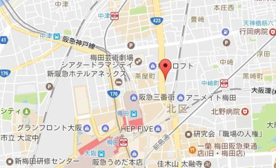 【地図】 | セイワパレス梅田茶屋町