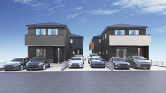 【外観】 | 平塚市諏訪町  2号棟 | イメージパース（完成時に現況と異なる場合は現況優先となります）