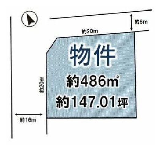 売地　下野市駅東の土地図