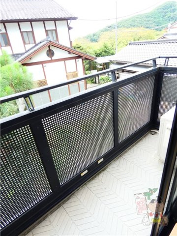 あさひリバージュのバルコニー