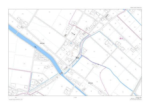 氷川町新田土地の地図