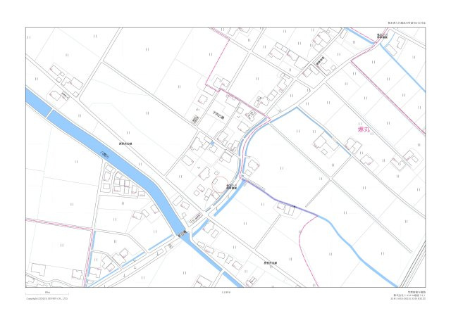 氷川町新田土地の地図
