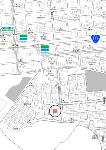中古住宅　日野南8丁目の地図