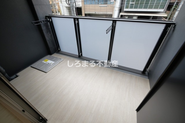 シークレフ北浜のバルコニー