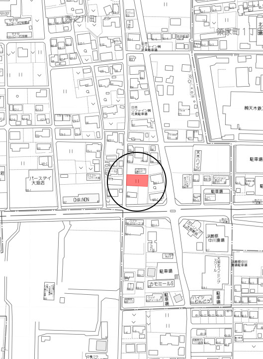 土地　西之川町1丁目の地図