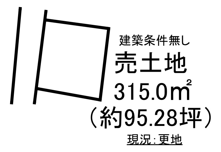 勿来町白米林ノ中 売土地の土地図